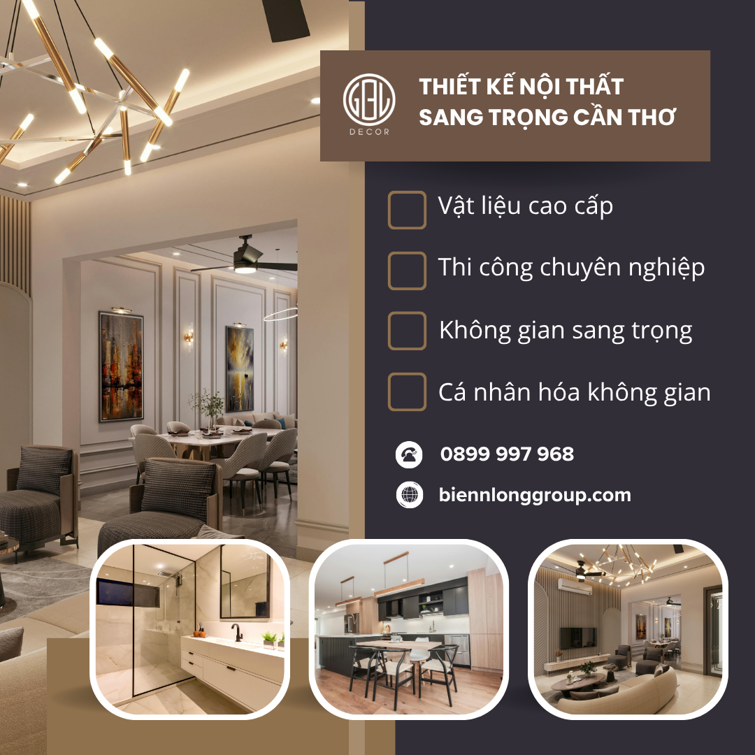 Thiết kế nội thất sang trọng Cần Thơ